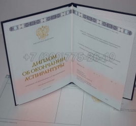 Диплом Аспирантуры 2020г в Сургуте